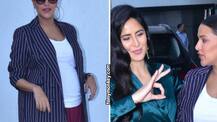 No Filter Neha 3: Katrina Kaif shoots for Neha Dhupia's talk showl; Attempts to strike host's 3 finger sign but fails!