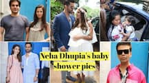 PHOTOS: Karan Johar, Preity Zinta, Vicky Kaushal, Arbaaz Khan with girlfriend & other CELEBS at Neha Dhupia's BABY SHOWER!