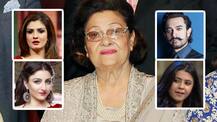 RIP Krishna Raj Kapoor: Aamir, Raveena & other Bollywood celebs mourn her death!