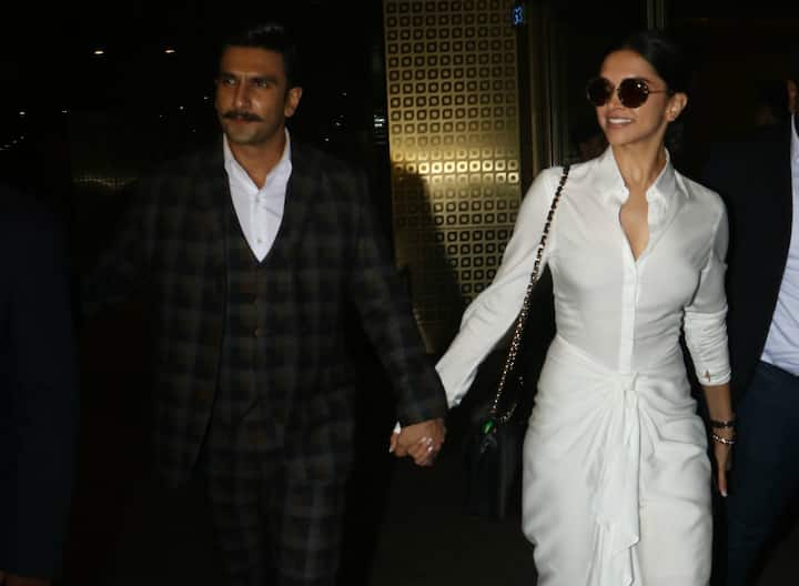 There has been constant reports that Ranveer & Deepika are set to get married this year. Amid wedding rumors, the couple recently attended 16th Hindustan Times Leadership Summit in Delhi. After attending the event, the couple came back to Mumbai and were spotted walking out of the airport hand-in-hand. (Photo: Manav Manglani)