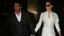 PICS: Ranveer Singh & Deepika Padukone spotted holding hands at airport as they return from Delhi!