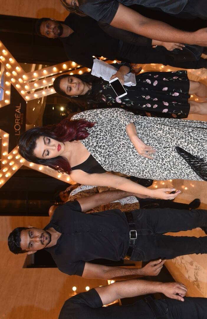 The 44-year-old actor, who is the brand ambassador of L'Oreal Paris, today announced its India collaboration with House of Sabyasachi and launched the festive collection.