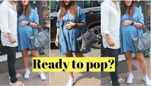 IN PICS: Heavily PREGNANT Neha Dhupia enjoys LUNCH DATE with husband Angad Bedi flaunting her BABY BUMP!