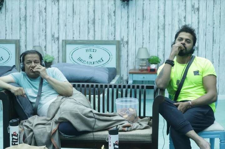 Salman Khan then took over and spoke to Sreesanth and Anup Jalota in the outhouse and discussed the contestants and their revaluations that have surprise the two men.