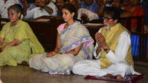 Durga Puja 2018: Amitabh Bachchan celebrates Maha Ashtami with wife Jaya & daughter Shweta Nanda; SEE PICS