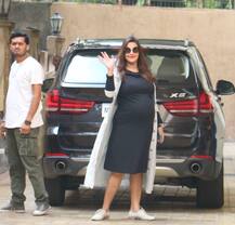 IN PICS: Mommy-to-be Neha Dhupia slays her PREGNANCY look as she flaunts her HUGE BABY BUMP!