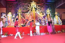 Greater Noida authority officials remove makeshift pandal erected on public ground for katha event