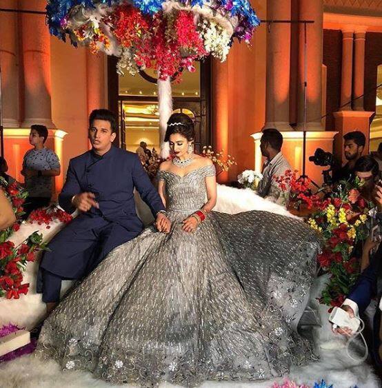 Prince and Yuvika looked regal at their wedding reception which looked nothing less than a fairytale.(Photo: Instagram)
