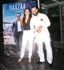 PICS: Kareena looks stunning as she poses with hubby Saif Ali Khan at 'Baazaar' Screening!