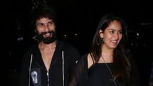 PICS: Shahid Kapoor & wife Mira Rajput get snapped twinning in black on a dinner date!