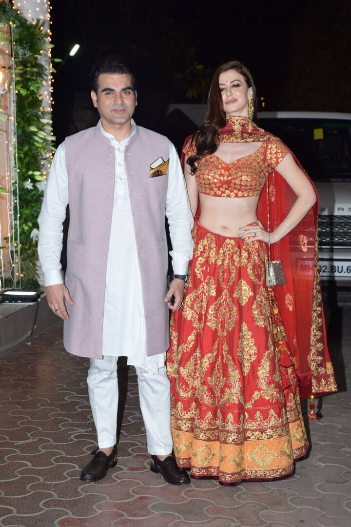 Salman's brother Arbaaz Khan attended the bash with gorgeous girlfriend Giorgia Andriani. (Photo: Manav Manglani)