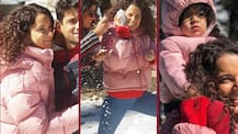 Kangana Ranaut's pre-Diwali celebration in Manali snow with nephew Prithviraj Chandel, bro Akshit Ranaut & sister Rangoli!