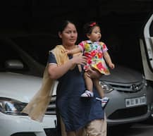 IN PICS: A day before Diwali, Bollywood BABIES Taimur, his lil sister Inaaya & Misha Kapoor clicked on a day out!