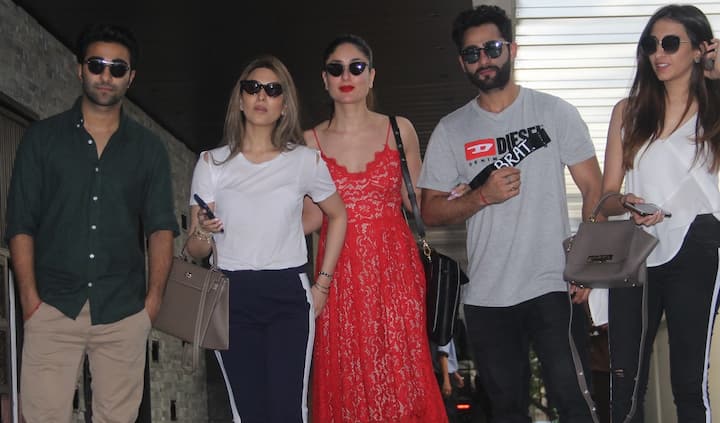 Kareena with her cousins Riddhima, Aadar, Armaan and friends on lunch outing at Hakkasan (Pic: Manav Manglani)