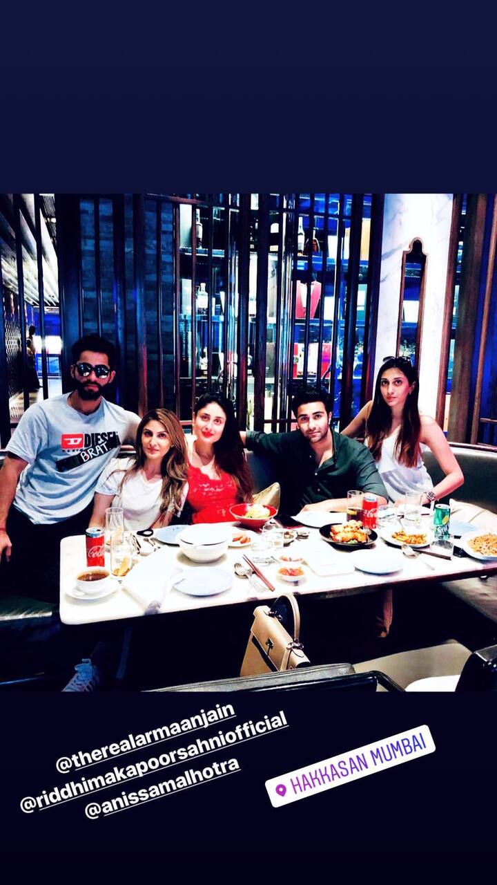 Riddhima, Aadar and Armaan even shared inside pictures on Instagram from their lunch. Riddhima shared this pic and wrote - 