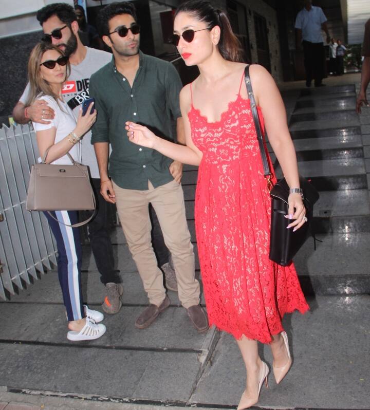 Kareena with her cousins Riddhima, Aadar, Armaan and friends on lunch outing at Hakkasan (Pic: Manav Manglani)