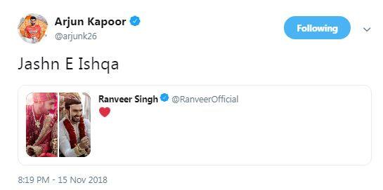 Celebrities react beautifully to the newlyweds #DeepVeer pics!