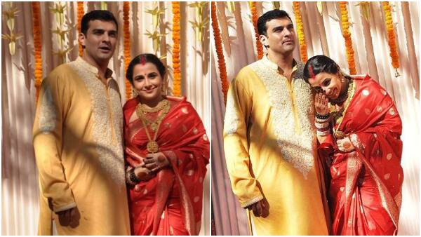 Vidya Balan wore a red and gold silk saree for her wedding with Siddharth Roy Kapur. The wedding outift was desgined her good friend Sabyasachi and he did a great job as always. (All PICS Credit- Instagram)