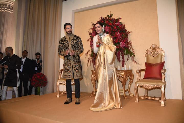 Deepika-Ranveer at their Bangalore Wedding Reception
