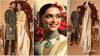 #DeepVeer Reception PICS: Benarasi gold sari, emerald choker, rani haar & sindoor-chooda Deepika Padukone redefines ROYALTY!