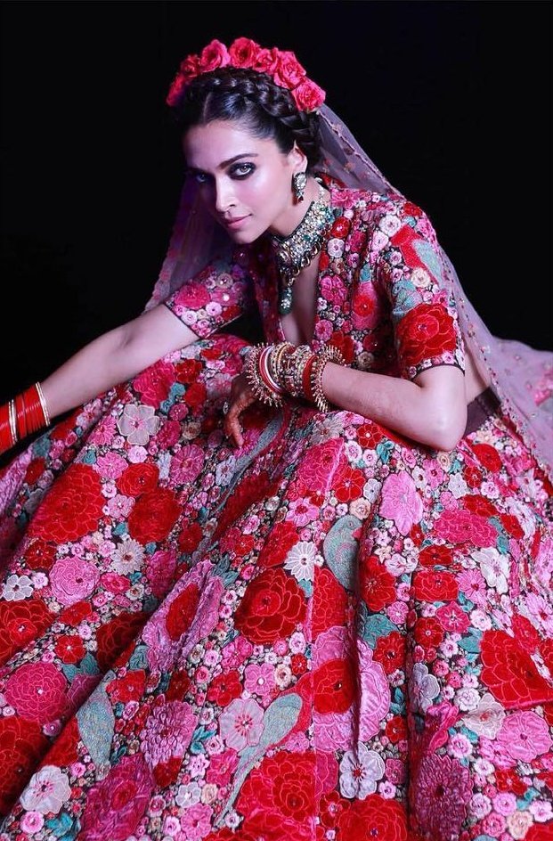 The Stunning Sabyasachi Lehenga Cost of Deepika Padukone, Anushka Sharma &  Priyanka Chopra