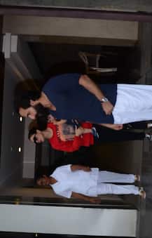 Taimur Ali Khan with mom Kareena & dad Saif at bua Soha Ali Khan's house!