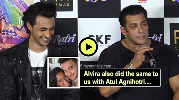 Loveratri Trailer launch: Salman narrates his first meeting with Arpita's then-boyfriend Aayush Sharma! Loveratri Trailer launch: Salman narrates his first meeting with Arpita's then-boyfriend Aayush Sharma!
