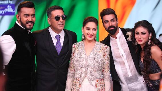 In Pics: Akshay Kumar-Mouni Roy promote 'Gold' on Dance Deewane