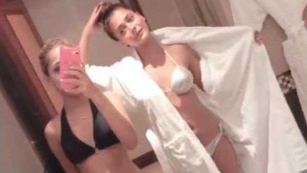 IN PICS: After getting discharged from Hospital in Dubai TV actress Sara Khan sizzles in a bikini with sister! IN PICS: After getting discharged from Hospital in Dubai TV actress Sara Khan sizzles in a bikini with sister!