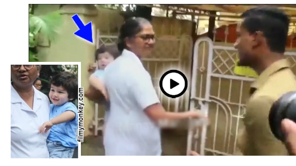 VIDEO: Taimur Ali Khan's Nanny shoos away a fan trying to click selfie with him, saying 