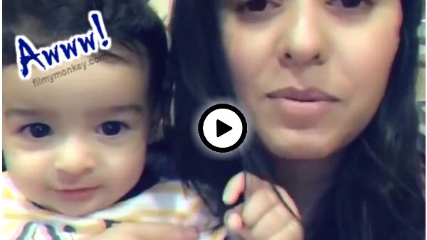 Son Tegh Sonik's antics while sitting in Mom Sunidhi Chauhan's lap in her video, will melt your hearts! Son Tegh Sonik's antics while sitting in Mom Sunidhi Chauhan's lap in her video, will melt your hearts!