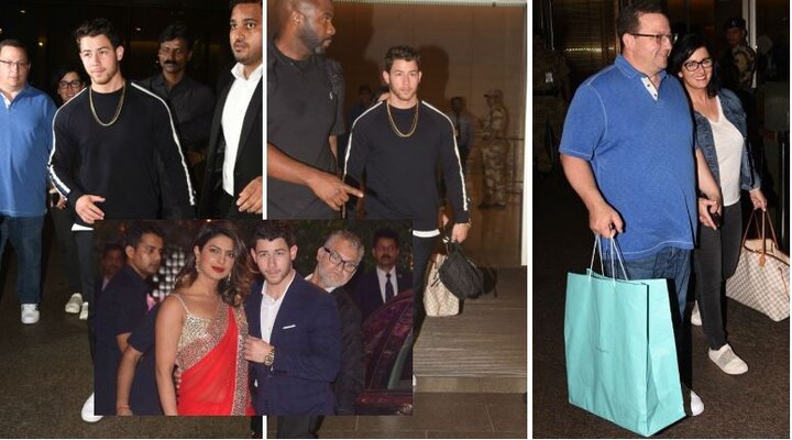 IN PICS: Priyanka Chopra's boyfriend Nick Jonas & his parents arrive in India for ENGAGEMENT party hosted by the Chopras! IN PICS: Priyanka Chopra's boyfriend Nick Jonas & his parents arrive in India for ENGAGEMENT party hosted by the Chopras!