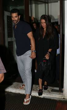 IN PICS: Amid PREGNANCY rumors Neha Dhupia steps out for DINNER DATE with husband Angad Bedi!