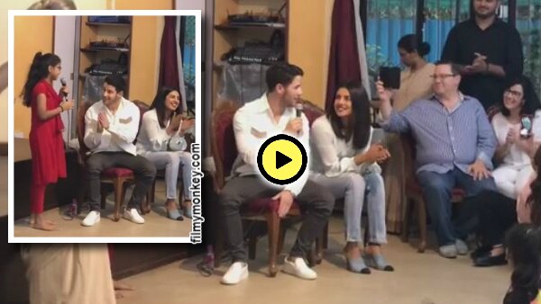 WATCH: Priyanka Chopra smitten by Nick Jonas who sang his famous 'Lovebug' song at the Orphanage for the girls! WATCH: Priyanka Chopra smitten by Nick Jonas who sang his famous 'Lovebug' song at the Orphanage for the girls!