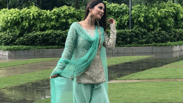 WOAH! TV actress Hina Khan's Bakra Eid's outfit- green &golden sharara cost more than a two-night stay in a 5-star hotel! WOAH! TV actress Hina Khan's Bakra Eid's outfit- green &golden sharara cost more than a two-night stay in a 5-star hotel!