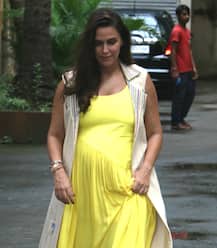 PICS: Mommy-to-be Neha Dhupia flaunts her baby bump as she gets snapped in Bandra!