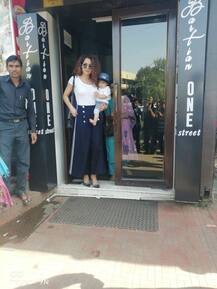 Kangana Ranaut holding her little nephew Prithiraj in her arms during family lunch out is cuteness overload!