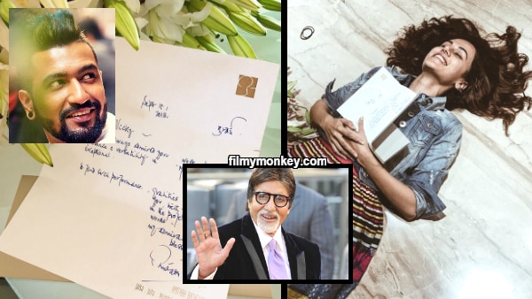 Manmarziyaan: Amitabh Bachchan sends handwritten notes to Vicky Kaushal, Taapsee Pannu Manmarziyaan: Amitabh Bachchan sends handwritten notes to Vicky Kaushal, Taapsee Pannu