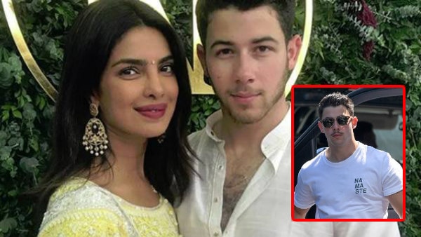 Priyanka Chopra's fiance Nick Jonas' new moustache look & 'namaste' tee has all our attention! Priyanka Chopra's fiance Nick Jonas' new moustache look & 'namaste' tee has all our attention!