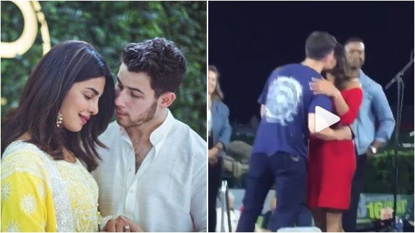 WATCH: Priyanka Chopra KISSES fiancé Nick Jonas on his birthday in public; fans say AWW! WATCH: Priyanka Chopra KISSES fiancé Nick Jonas on his birthday in public; fans say AWW!