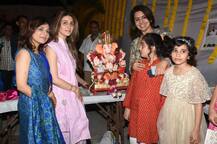 Ganesh Chaturthi: Ranbir Kapoor's mom Neetu Singh & sister Riddhima bid farewell to 'Ganpati Bappa'; See their Visarjan PICS