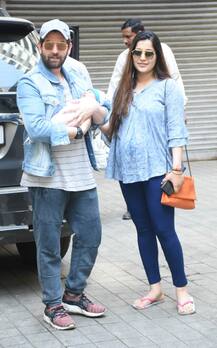 FIRST PICS: Neil Nitin Mukesh bring new born daughter Nurvi home with wife Rukmini Sahay!