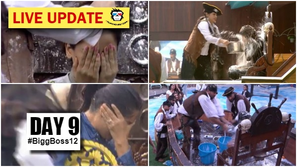 Bigg Boss 12 Day 9 HIGHLIGHTS: Samudri Lootere task creates tension between Singles & Jodis Bigg Boss 12 Day 9 HIGHLIGHTS: Samudri Lootere task creates tension between Singles & Jodis