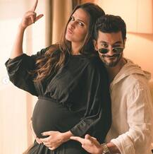 Mommy-to-be Neha Dhupia poses with 'No Filter Neha 3' Guest Radhika Apte!