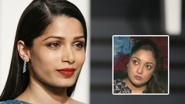 Tanushree-Nana controversy: Freida Pinto declares 'I Believe Tanushree' in a powerful post! Tanushree-Nana controversy: Freida Pinto declares 'I Believe Tanushree' in a powerful post!