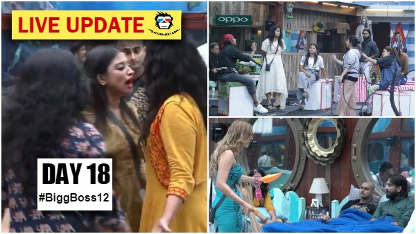 Bigg Boss 12 Day 18 HIGHLIGHTS: Surbhi Rana- Somi Khan have a MAJOR showdown; Jodis battle it out for captaincy Bigg Boss 12 Day 18 HIGHLIGHTS: Surbhi Rana- Somi Khan have a MAJOR showdown; Jodis battle it out for captaincy