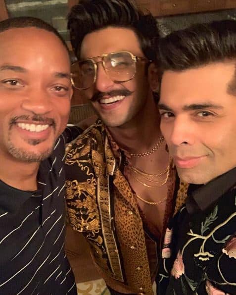 Hollywood star Will Smith, who is currently in India, was seen visiting on the sets of 'Koffee with Karan 6' when Ranveer Singh & Akshay Kumar were shooting for Karan Johar's chat show. (Photo: Instagram)