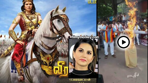 Kannada activists protest against Sunny Leone's show in B'lore & movie Tamil debut movie 'Veeramadevi' Kannada activists protest against Sunny Leone's show in B'lore & movie Tamil debut movie 'Veeramadevi'