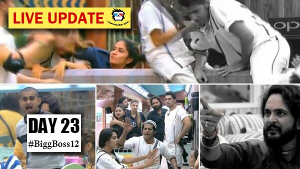 Bigg Boss 12 Day 23 HIGHLIGHTS: Housemates divided against Surbhi's VIOLENT behavior during task as Deepak Thakur & Sourabh Patel get into a heated argument! Bigg Boss 12 Day 23 HIGHLIGHTS: Housemates divided against Surbhi's VIOLENT behavior during task as Deepak Thakur & Sourabh Patel get into a heated argument!