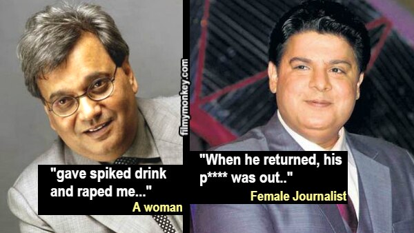 #MeToo: Subhash Ghai accused of rape, denies allegation; Sajid Khan accused of exposing before a female journalist! #MeToo: Subhash Ghai accused of rape, denies allegation; Sajid Khan accused of exposing before a female journalist!